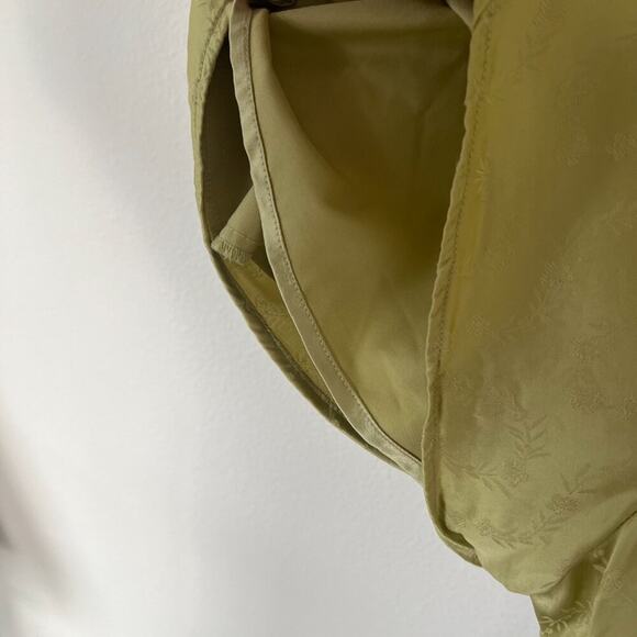 Lovers + Friends Addie Satin Halter Romper in Lime Green - Picture 4 of 8